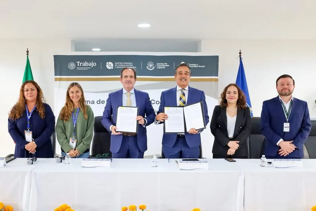 CCL Jalisco y Centro Federal de Conciliación y Registro Laboral firman acuerdo de colaboración